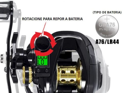 Carretilha Eletrônica 7.2:1 - Inovafish POPLAR1781