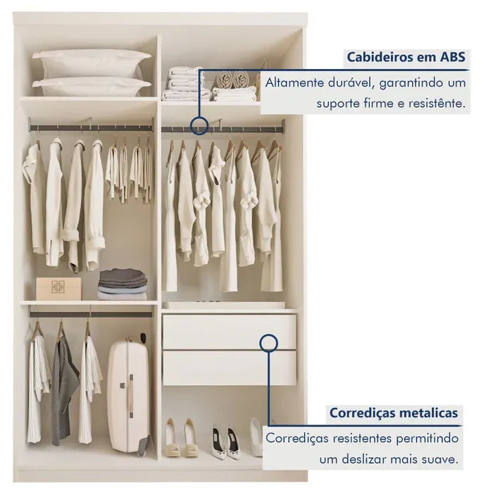 Guarda-Roupa Solteiro 2 Portas
