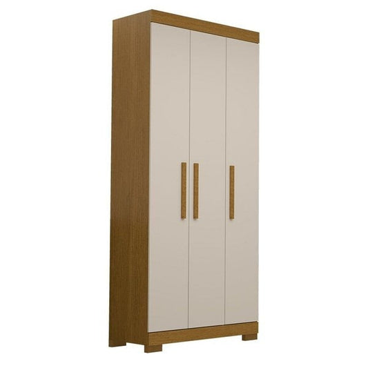 Guarda-Roupa Solteiro 3 Portas 2 Gavetas com Prateleiras