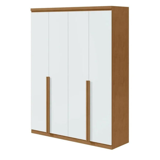 Guarda-Roupa Solteiro 4 Portas 2 Gavetas 153cm