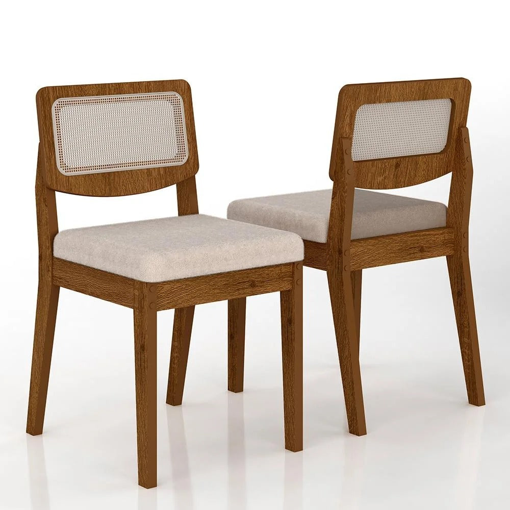 Conjunto Mesa de Jantar Redonda com Vidro e 4 Cadeiras Estofadas  html Copiar Editar