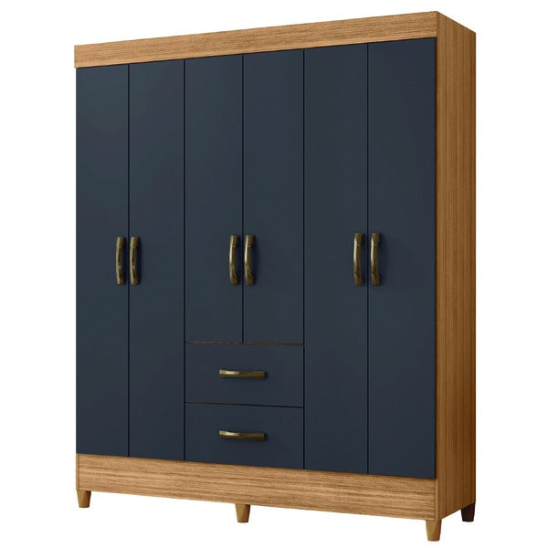 Guarda-Roupa Casal 6 Portas 2 Gavetas