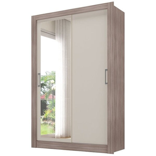 Guarda-Roupa Solteiro com Espelho 2 Portas